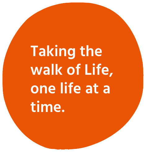 Taking the walk of Life, one life at a time