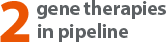 2 gene therapies in pipeline