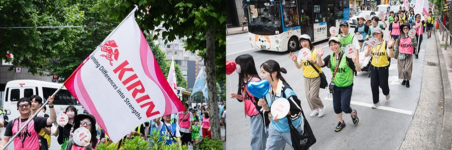 Scene from the parade