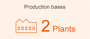 Production bases:3 plants